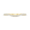 Thumbnail Image 3 of Diamond Contour Wedding Ring 1/5 ct tw 14K Yellow Gold