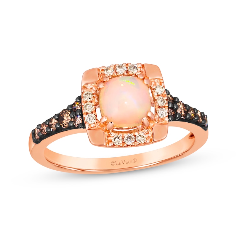 Main Image 1 of Le Vian Opal Ring 1/3 ct tw Diamonds 14K Strawberry Gold