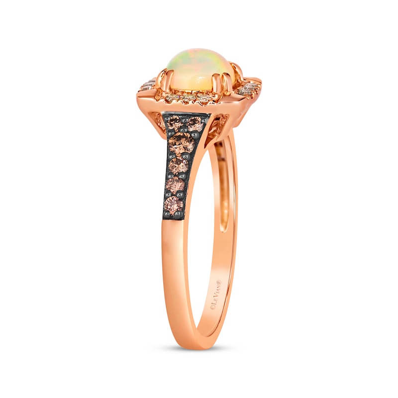 Main Image 2 of Le Vian Opal Ring 1/3 ct tw Diamonds 14K Strawberry Gold