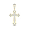 Thumbnail Image 1 of Men's Diamond Fancy Cross Charm 1/4 ct tw 10K Yellow Gold