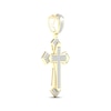 Thumbnail Image 2 of Men's Diamond Fancy Cross Charm 1/4 ct tw 10K Yellow Gold