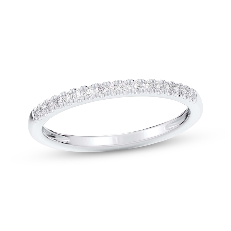 Main Image 1 of Diamond Wedding Band 1/8 ct tw 10K White Gold