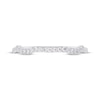 Thumbnail Image 3 of Diamond Contour Wedding Band 1/10 ct tw 10K White Gold