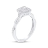 Thumbnail Image 2 of Round-Cut Diamond Double Cushion Halo Engagement Ring 1/3 ct tw 10K White Gold