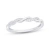 Thumbnail Image 0 of Diamond Twist Wedding Band 1/10 ct tw 10K White Gold