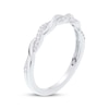 Thumbnail Image 2 of Diamond Twist Wedding Band 1/10 ct tw 10K White Gold