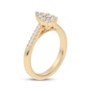 Thumbnail Image 1 of Multi-Diamond Center Pear-Shaped Engagement Ring 1/3 ct tw 10K Yellow Gold