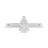 Thumbnail Image 3 of Multi-Diamond Center Pear-Shaped Engagement Ring 1/3 ct tw 10K White Gold