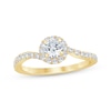 Thumbnail Image 1 of Round-Cut Diamond Halo Engagement Ring 1 ct tw 14K Yellow Gold