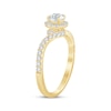 Thumbnail Image 2 of Round-Cut Diamond Halo Engagement Ring 1 ct tw 14K Yellow Gold