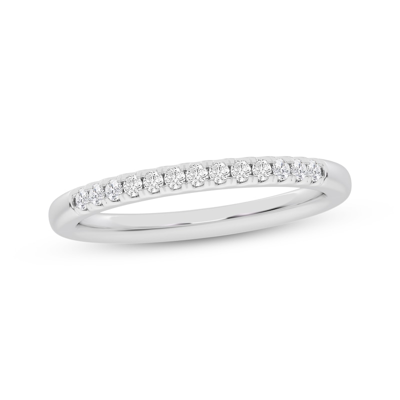 Main Image 1 of Diamond Wedding Band 1/10 ct tw 10K White Gold