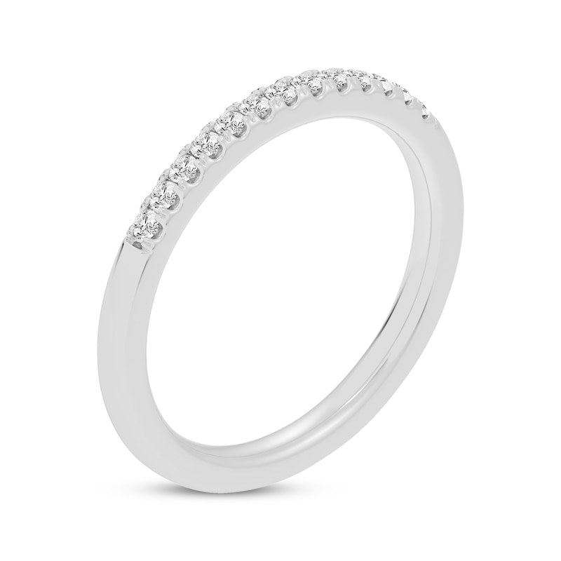 Main Image 2 of Diamond Wedding Band 1/10 ct tw 10K White Gold