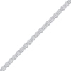 Thumbnail Image 2 of Diamond Circle & Bar Link Bracelet 1/10 ct tw Sterling Silver 7&quot;