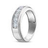 Thumbnail Image 2 of Men's Certified Diamond Seven-Stone Wedding Band 1 ct tw Platinum