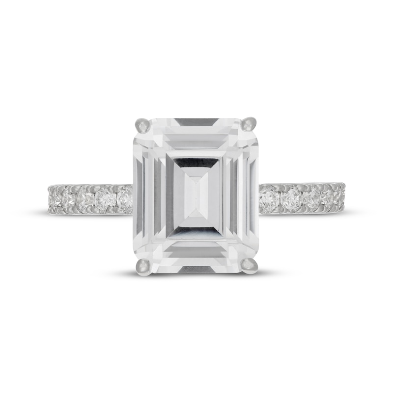 Neil Lane Artistry Emerald-Cut Lab-Grown Diamond Engagement Ring 5-5/8 ct tw 14K White Gold