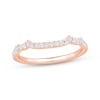 Thumbnail Image 0 of Diamond Contour Wedding Band 1/5 ct tw 14K Rose Gold