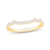 Thumbnail Image 0 of Diamond Scalloped Edge Wedding Band 1/5 ct tw 14K Yellow Gold