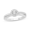 Thumbnail Image 0 of Round-Cut Diamond Halo Engagement Ring 1/4 ct tw 10K White Gold