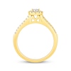 Thumbnail Image 2 of Round-Cut Diamond Halo Engagement Ring 1/4 ct tw 10K Yellow Gold