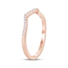 Thumbnail Image 1 of Diamond Contour Wedding Band 1/8 ct tw 14K Rose Gold