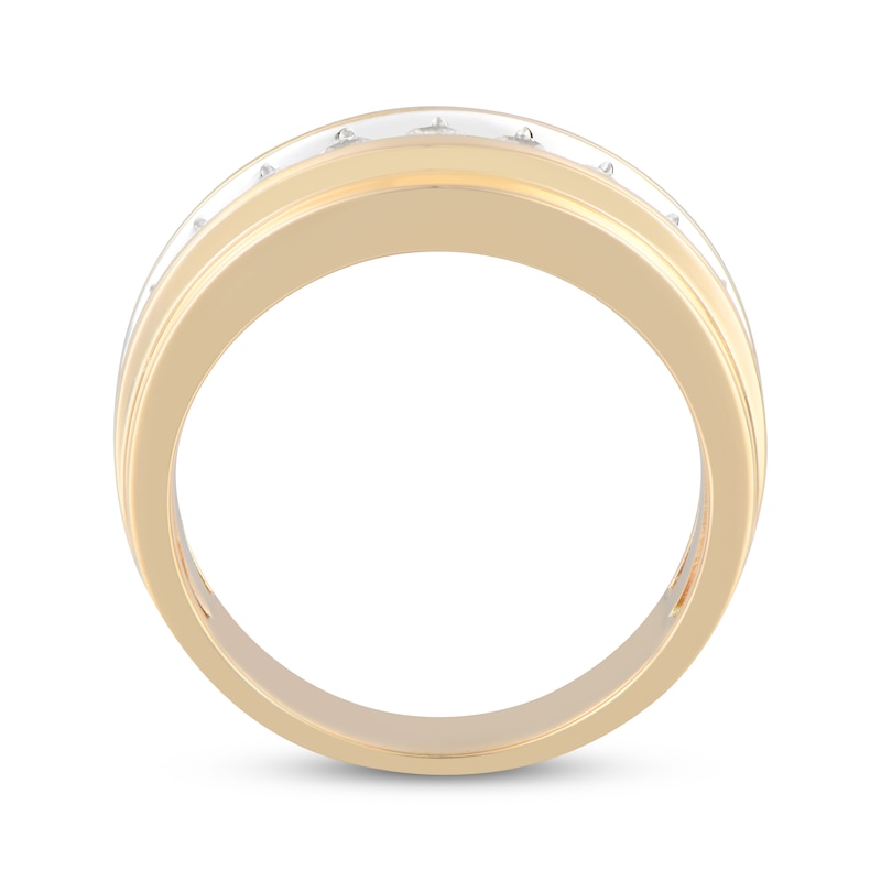 Men's Diamond Wedding Band 1 ct tw 10K Yellow Gold