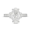 Thumbnail Image 2 of Neil Lane Artistry Heritage Oval-Cut  Lab-Grown diamond Engagement Ring 4-3/8 ct tw Platinum