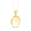 Thumbnail Image 3 of Circle Locket Necklace 10K Yellow Gold 18&quot;