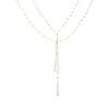 Thumbnail Image 1 of Solid Layered Mirror Chain Lariat Necklace 10K Yellow Gold 17&quot;