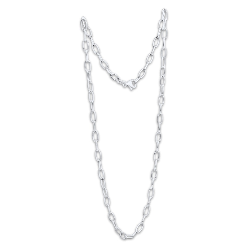 Main Image 2 of Charmed Memories Cable Chain Necklace 8.3mm Solid Sterling Silver 18&quot;