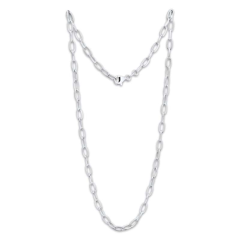 Main Image 3 of Charmed Memories Cable Chain Necklace 8.3mm Solid Sterling Silver 18&quot;