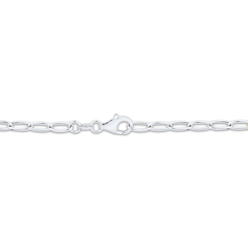 Main Image 4 of Charmed Memories Cable Chain Necklace 8.3mm Solid Sterling Silver 18&quot;