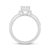 Thumbnail Image 3 of KAY Signature Collection Princess-Cut Lab-Grown Diamond Engagement Ring 1-1/4 ct tw 14K White Gold