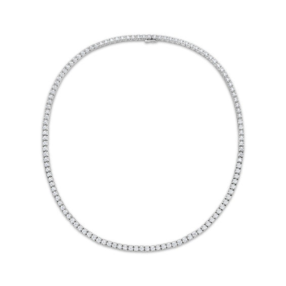 Men's KAY Lab-Grown Diamonds Tennis Necklace 8 ct tw 10K White Gold 20"
