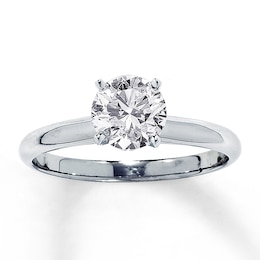 Diamond Solitaire Engagement Ring 1-1/4 ct tw 14K White Gold (I/I2)