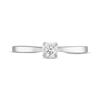 Thumbnail Image 2 of Solitaire Engagement Ring 1/4 Carat Diamond 14K White Gold (I/I2)