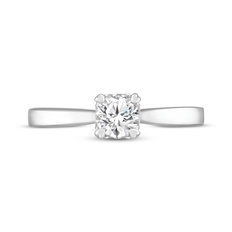 Main Image 3 of Now + Forever Solitaire Engagement Ring 1/2 Carat Diamond 14K White Gold (I/I2)