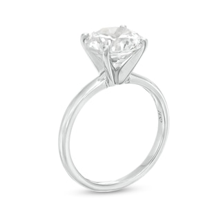 Diamond Solitaire Engagement Ring 3 Carats 14K White Gold | Kay