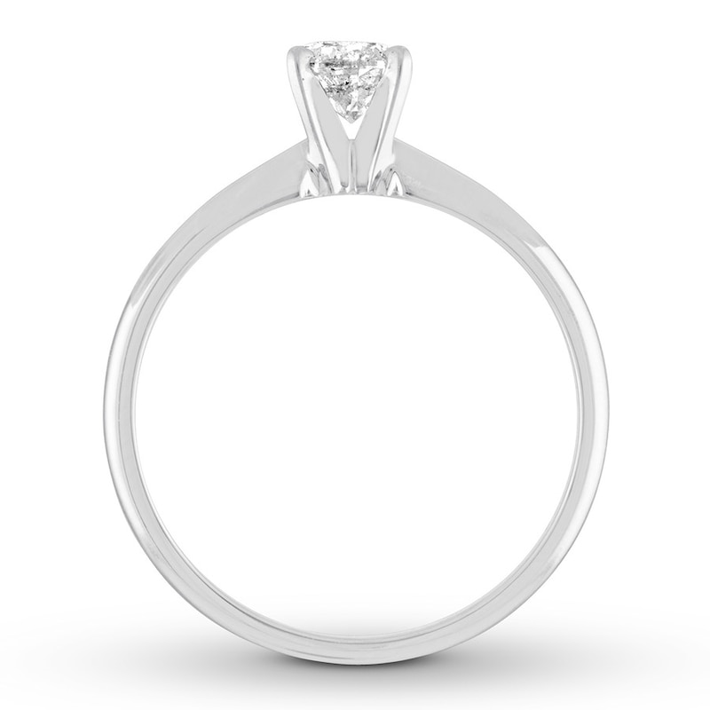 Main Image 2 of Now + Forever Diamond Solitaire Engagement Ring 1/2 Carat 10K White Gold (I/I3)