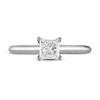 Thumbnail Image 2 of Diamond Solitaire Engagement Ring 3/4 ct tw Princess & Round 14K White Gold (I/I2)