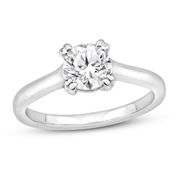 Diamond Solitaire Engagement Ring 1 ct tw Round-cut 10K White Gold (I/I2)