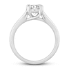 Thumbnail Image 3 of Diamond Solitaire Engagement Ring 1 ct tw Round-cut 10K White Gold (I/I2)