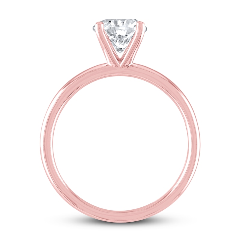 Main Image 2 of THE LEO Artisan Diamond Solitaire Engagement Ring 2 ct tw Round-cut 14K Rose Gold