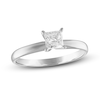 Thumbnail Image 1 of Diamond Solitaire Engagement Ring 1/2 ct tw Princess-cut 10K White Gold (J/I3)