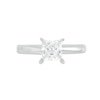 Thumbnail Image 4 of Diamond Solitaire Ring 1 carat Princess-cut 14K White Gold (J/I1)