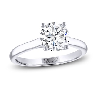 2ct tw NewBorn Lab Created Diamond Solitaire Engagement Ring in 14K White  Gold