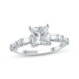 Lab-Grown Diamonds by KAY Princess-Cut Engagement Ring 2 ct tw 14K White Gold