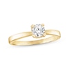 Thumbnail Image 1 of Diamond Solitaire Hearts Ring 1/2 ct tw 14K Yellow Gold (I/I2)