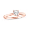 Thumbnail Image 1 of Diamond Solitaire Hearts Ring 1/2 ct tw 14K Rose Gold (I/I2)