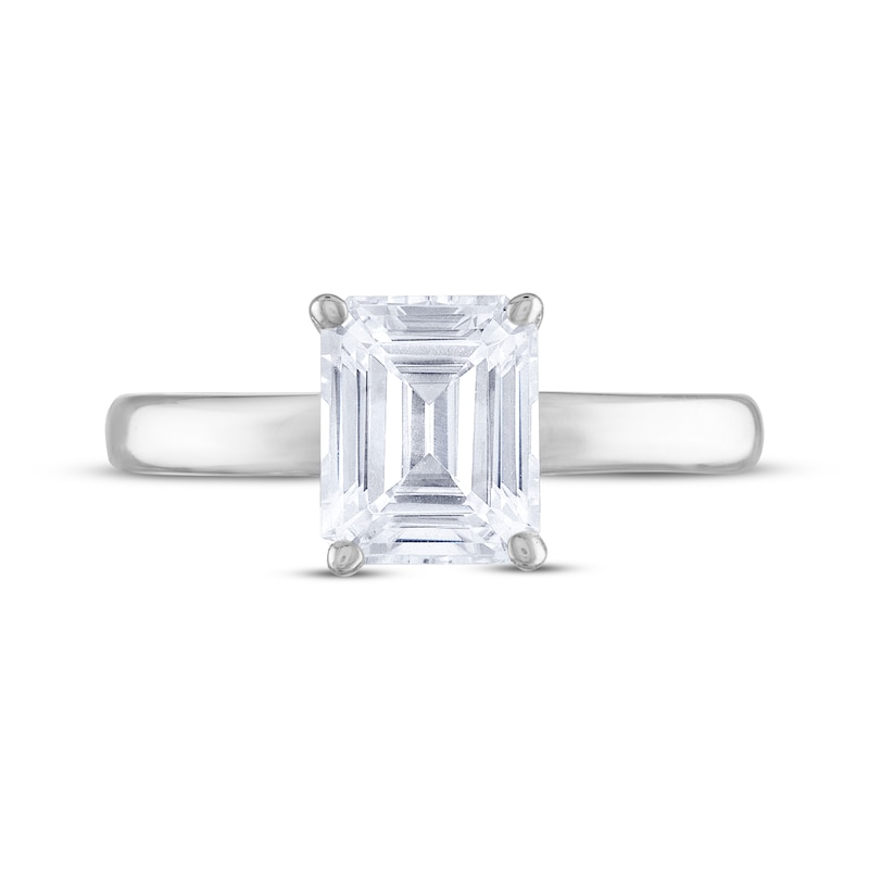 Main Image 3 of THE LEO Diamond Emerald-Cut Solitaire Engagement Ring 2 ct tw 14K White Gold