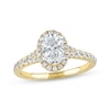 Thumbnail Image 1 of Lab-Grown Diamonds by KAY Oval-Cut Engagement Ring 1-1/2 ct tw 14K Yellow Gold